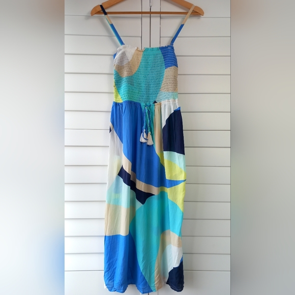 Marks & Spencer Dresses & Skirts - M&S Collection Beach Dress Turquoise Size 8 Removable Straps Holiday Cruise BNWT